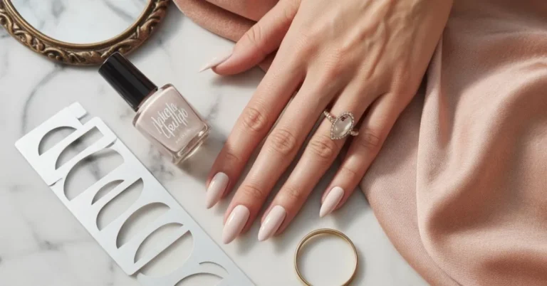 Half Moon Nails Neutral Base