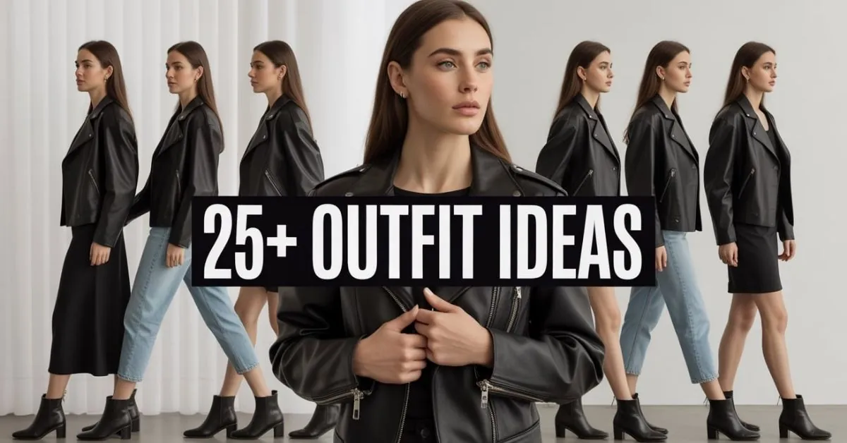 How to Style Leather Jacket with Boots