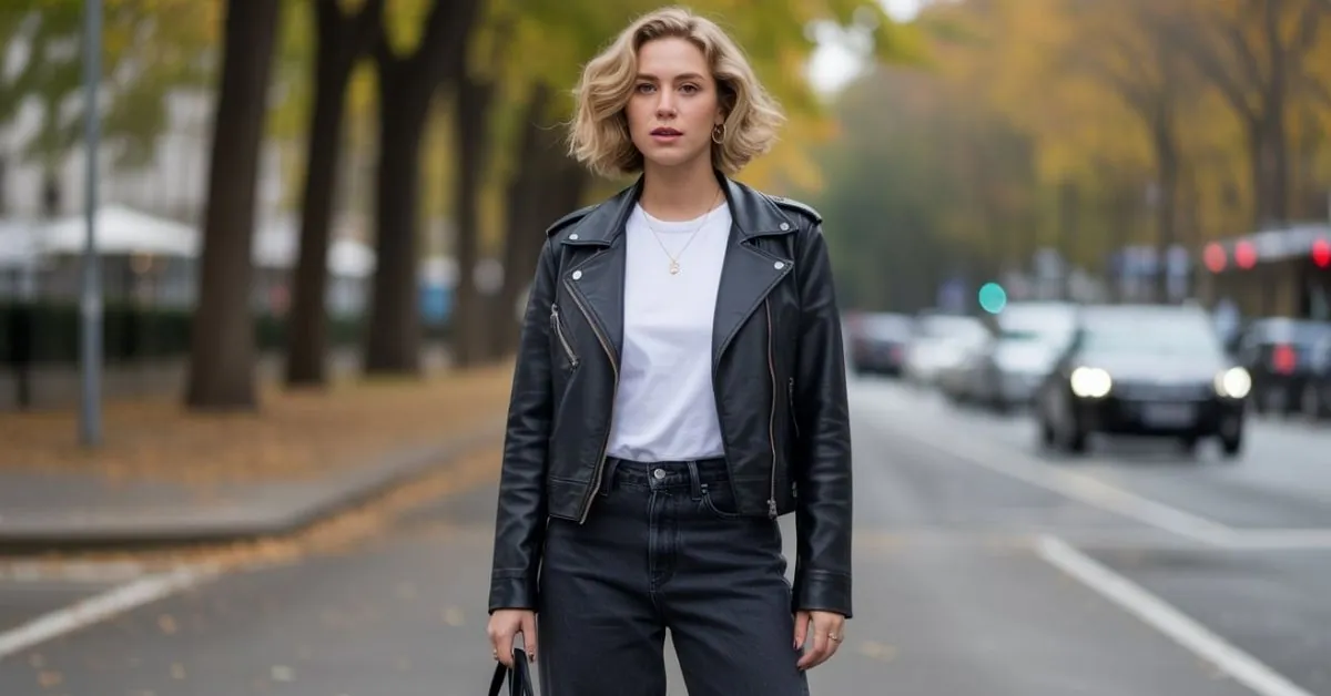 Leather Jacket Outfit Ideas Fall