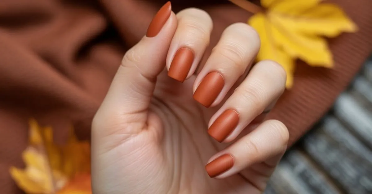 Matte Burnt Orange Nails 2025: The Complete Guide to Fall's Hottest Manicure Trend 1 Matte Burnt Orange Nails