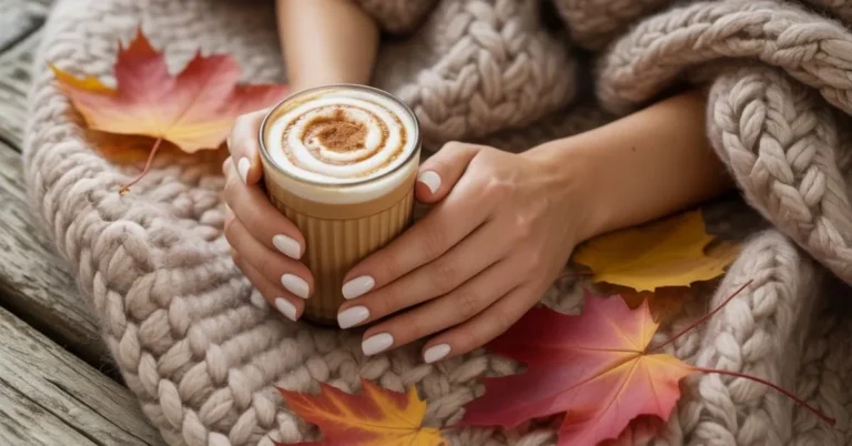 Milky White Nails Fall 2025