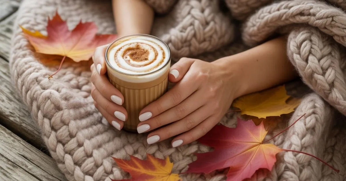 Milky White Nails Fall 2025