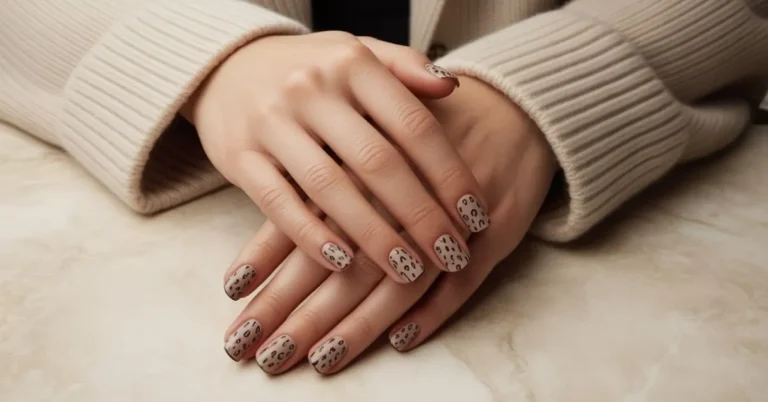 Neutral Leopard Nails: Master the Perfect Balance of Wild and Sophisticated 11 Neutral Leopard Nails