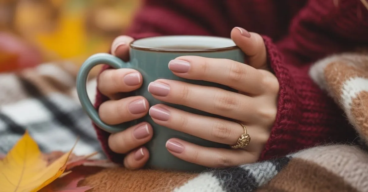 Nude Pink Soft Fall Nails