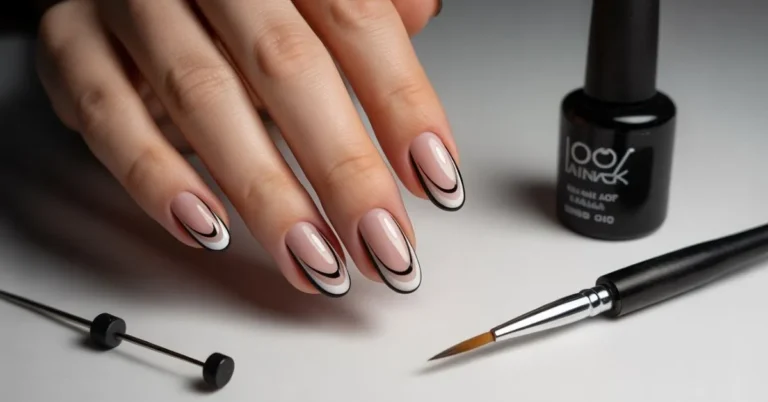 Swirly French Tips