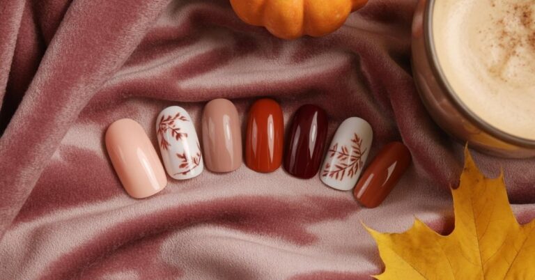 85+ Velvet Matte Nails Autumn Designs That Define 2025's Coziest Trend 14 Velvet Matte Nails Autumn
