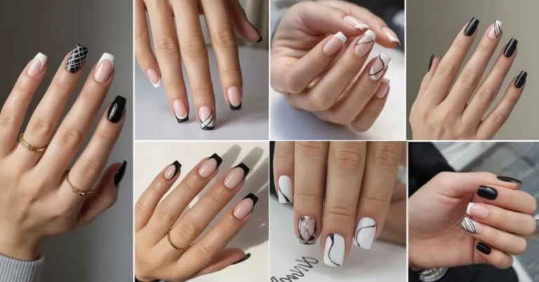 Black and White Nail Designs