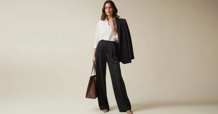 Black Silk Pants Outfit