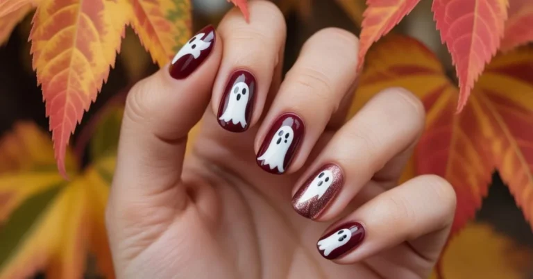 Fall Ghost Nails