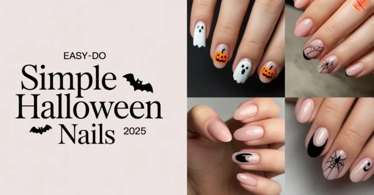 Simple Halloween Nails