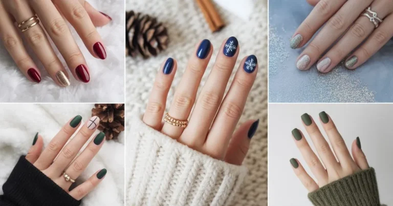 Simple Winter Nail Designs
