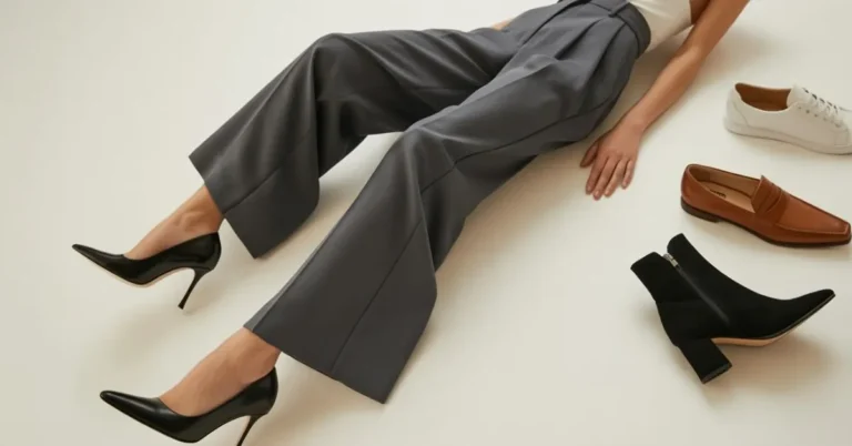 What Shoes to Wear with Wide Leg Pants