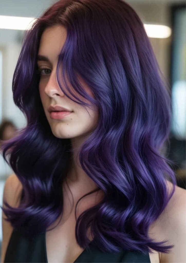 30 Long Midnight Purple Hair Ideas The Ultimate Style & Trend Guide 5 Step-by-Step Guide to Achieving Long Midnight Purple Hair