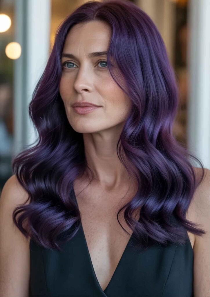 30 Long Midnight Purple Hair Ideas The Ultimate Style & Trend Guide 6 Styling Ideas for Different Occasions
